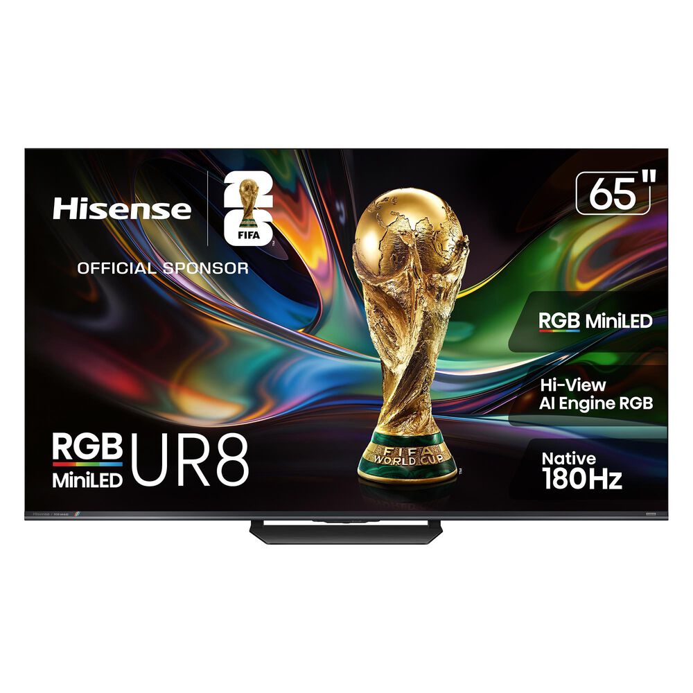 Hisense Series UR8 65" RGB MiniLED UHD - Smart Google TV in Black, , large
