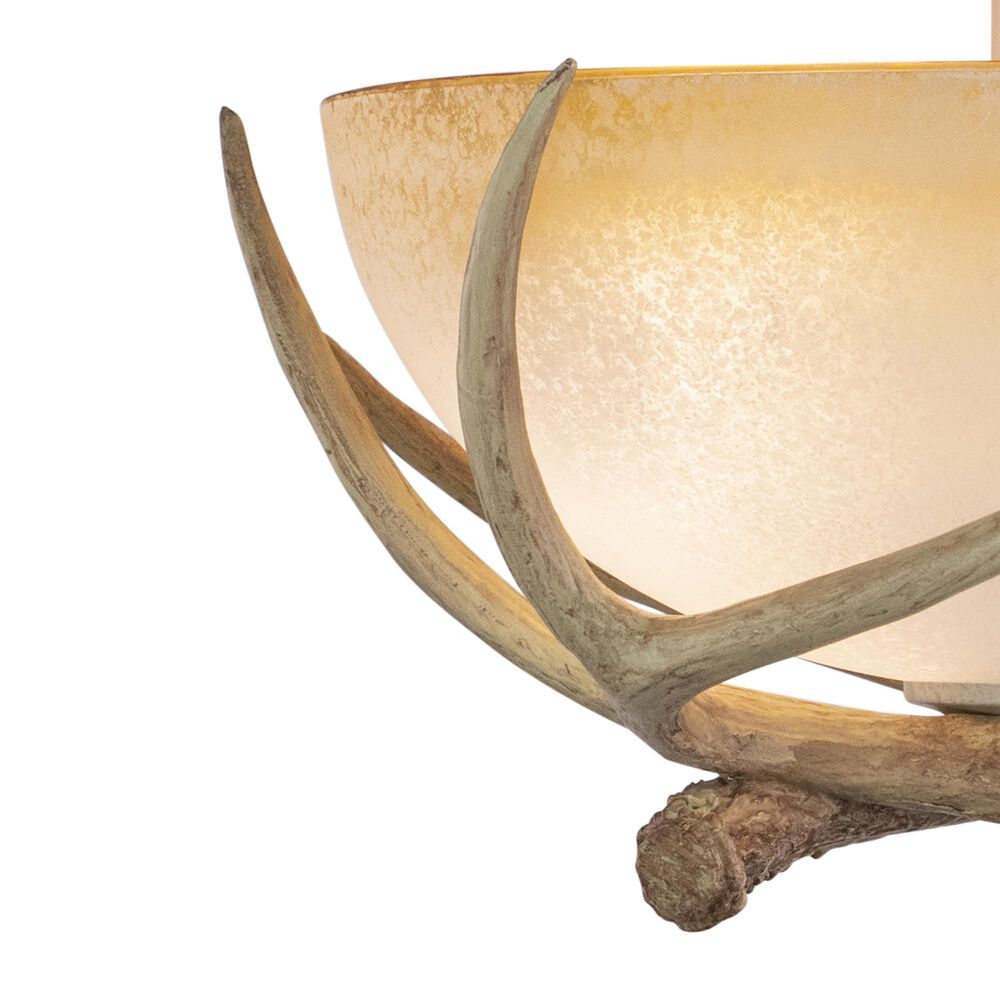 Vaxcel Lodge 3-Light Semi Flush Mount in Noachian Stone, , large