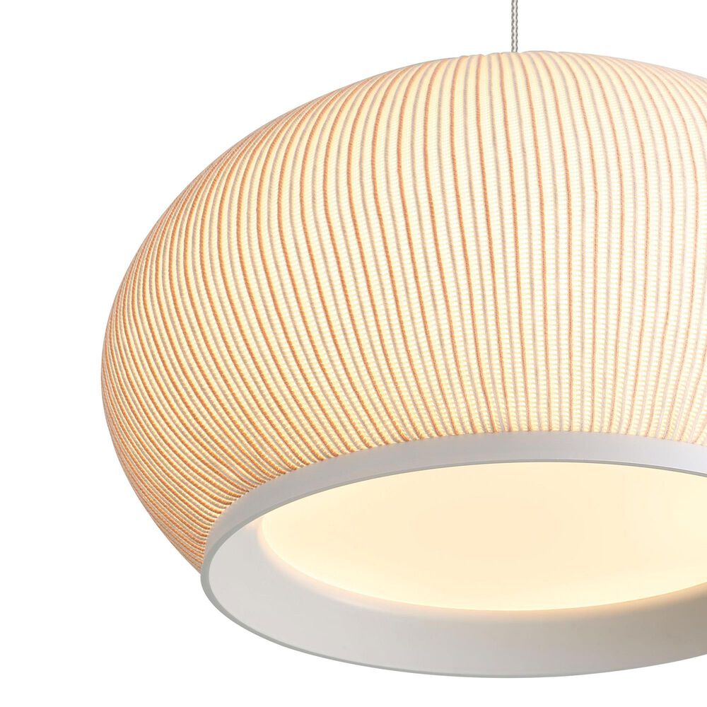 Golden Lighting Tela 11" LED Pendant in Sand Yellow, , large