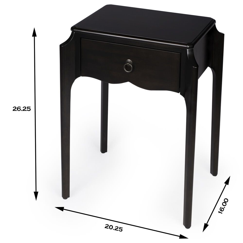 Butler Specialty Company Wilshire 1-Drawer Nightstand in Dark Brown, , large