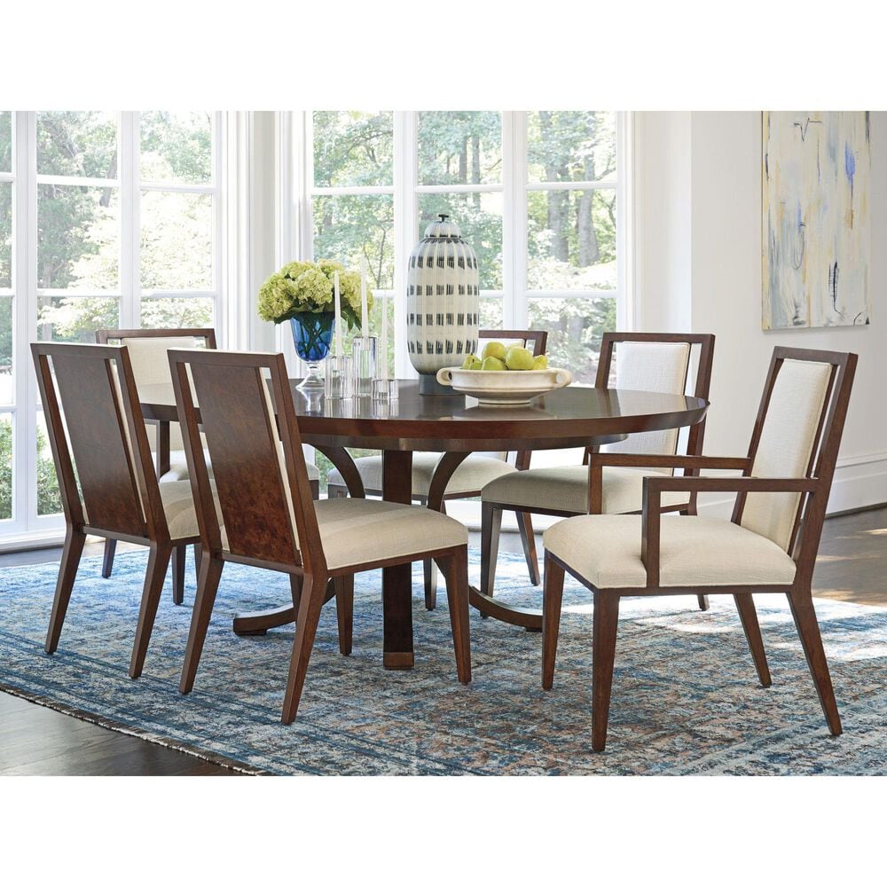 Lexington Home Brands Rendezvous Warwick Round Dining Table in Chester - Table Only, , large