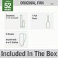 Hunter Original 52" Outdoor Ceiling Fan in White, , large