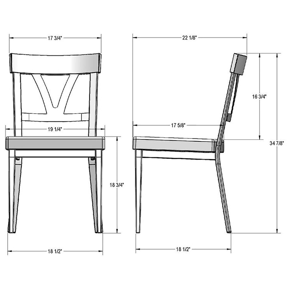 Amisco Lawrence Side Chair in Oxidado and Pine Cone, , large