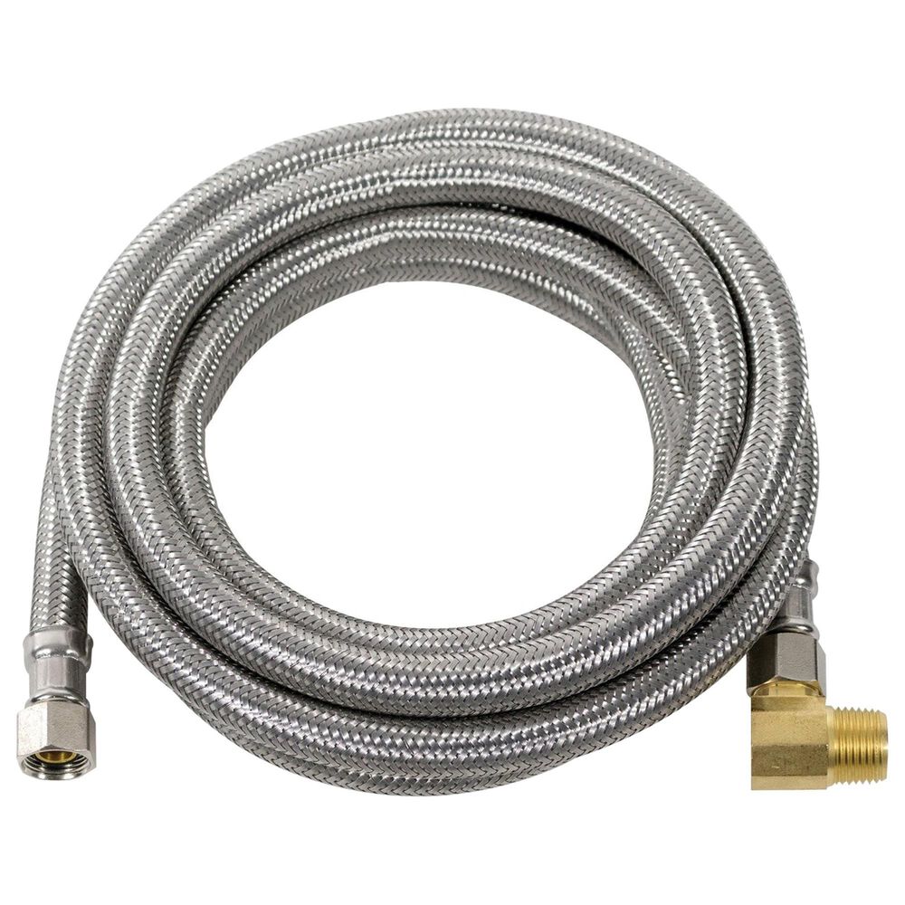 Petra Industries Inc Braided Stainless Steel Dishwasher Connector with Elbow, 8ft, , large