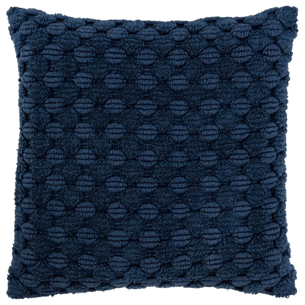 Rizzy Home 20" x 20" Transitional Down Filled Throw Pillow in Blue, , large