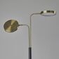 Adesso Rowan LED Smart Switch Floor Lamp in Antique Brass and Black, , large