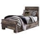 Ashley Derekson Twin Panel Bed with 2 Storage Drawers in Multi Gray, , large