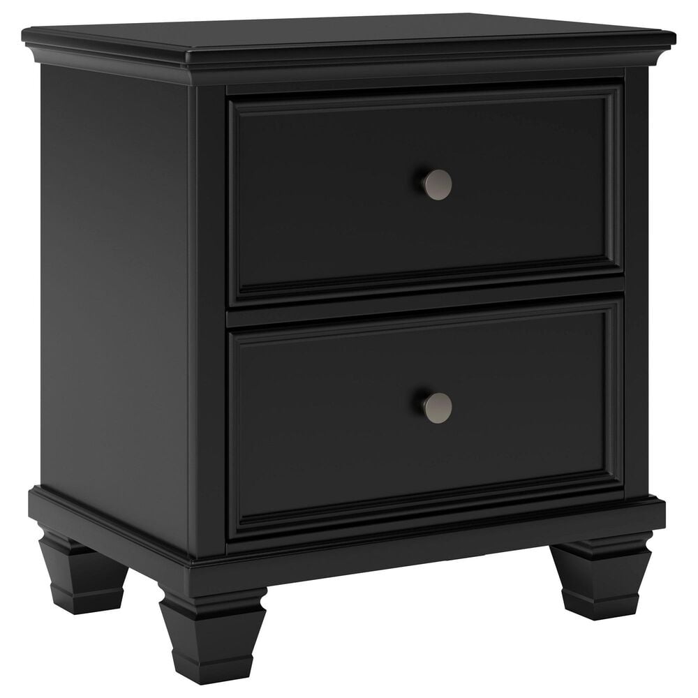 Ashley Lanolee 2-Drawer Nightstand in Black, , large