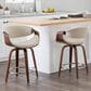 Lumisource Curvo Counter Stool in Cream (Set of 2), , large