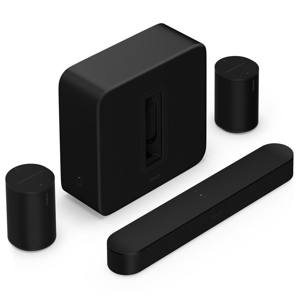 Sonos Premium Immersive Set with Beam, Sub 4 and Era 100 Pair in Black, , large