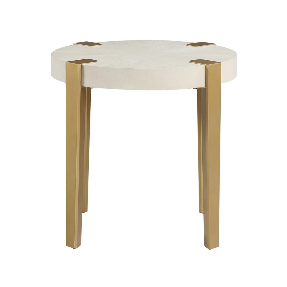 Steve Silver End Table in White, , large