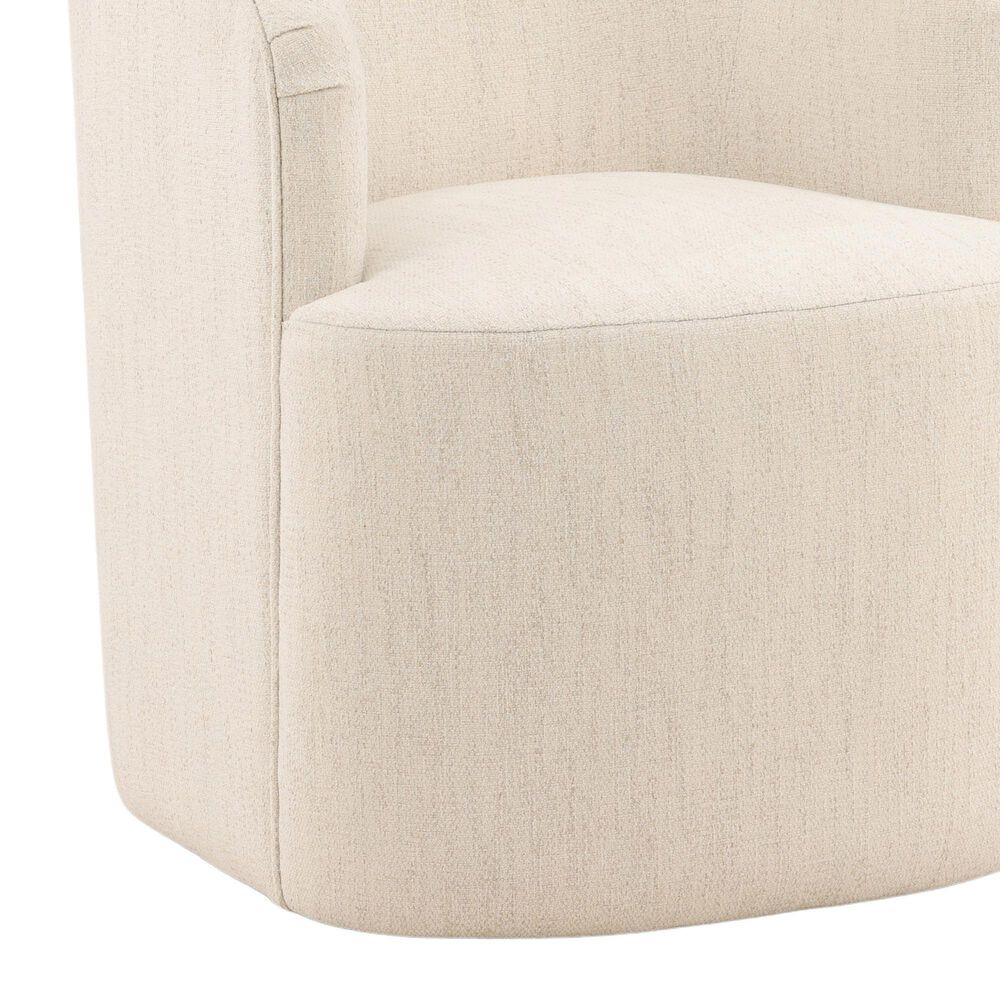 Blue Sun Designs Londyn Dining Arm Chair with Avalon Cream Upholstery, , large