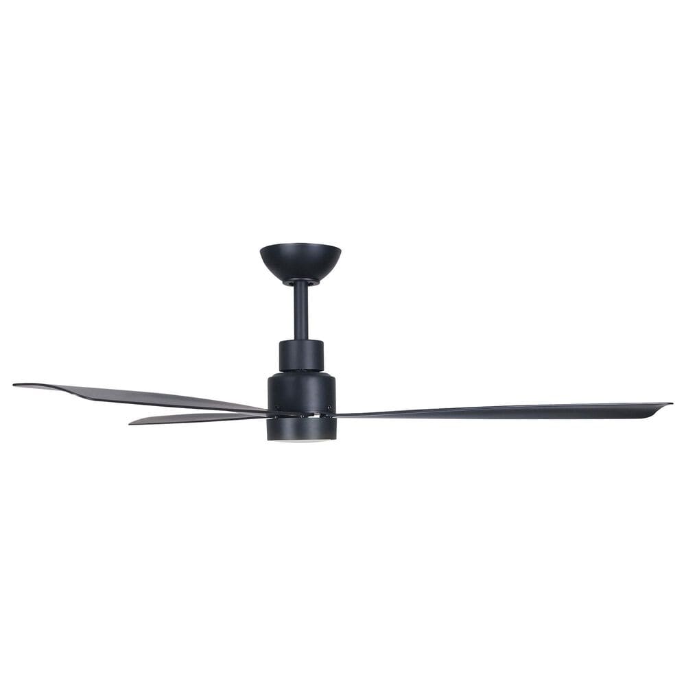 Minka-Aire Simple 52" Indoor/Outdoor Ceiling Fan with LED Light in Coal Black, , large