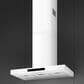 SMEG 30" Flat T-Shape Universal Brushed Hood in Matte White, , large