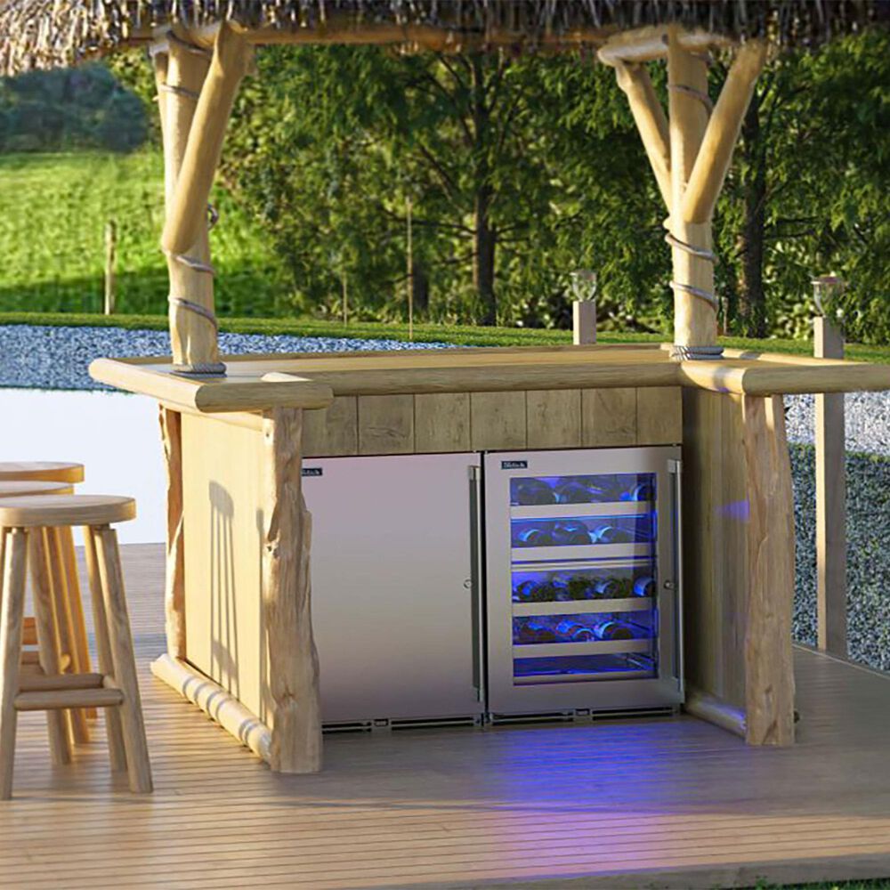Perlick 3.1 Cu. Ft. Signature Outdoor Shallow Depth Right Hinge Refrigerator with Solid Door in Stainless Steel, , large