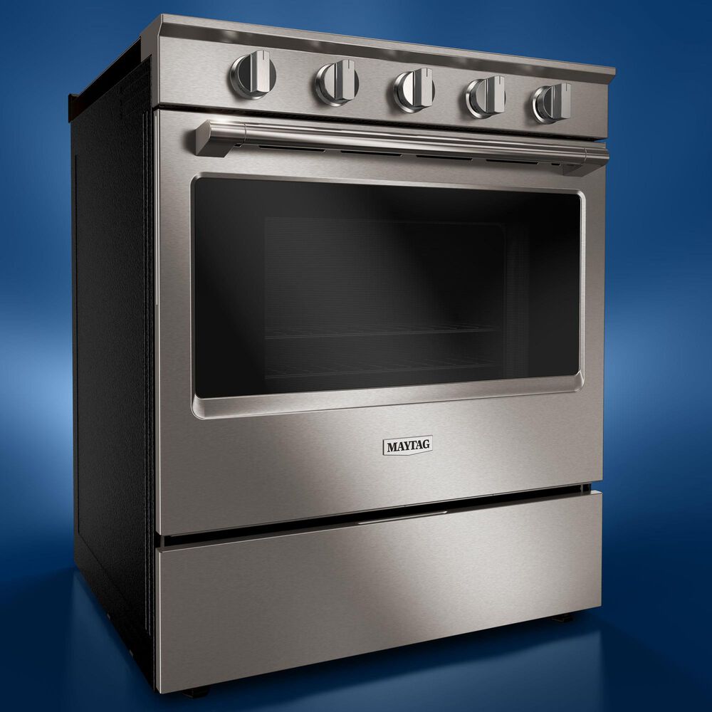 Maytag 5 Cu. Ft. Slide-In Gas Range in Fingerprint Resistant Stainless Steel, , large