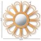 bali & pari Sakura Rattan Accent Wall Mirror in Natural Brown, , large