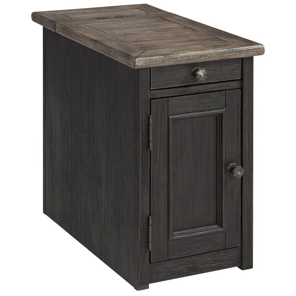 Ashley Tyler Creek Chair Side End Table in Grayish Brown/Black, , large
