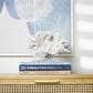 Maple and Jade Coral Decorative Sculpture in Textured White and Clear, , large