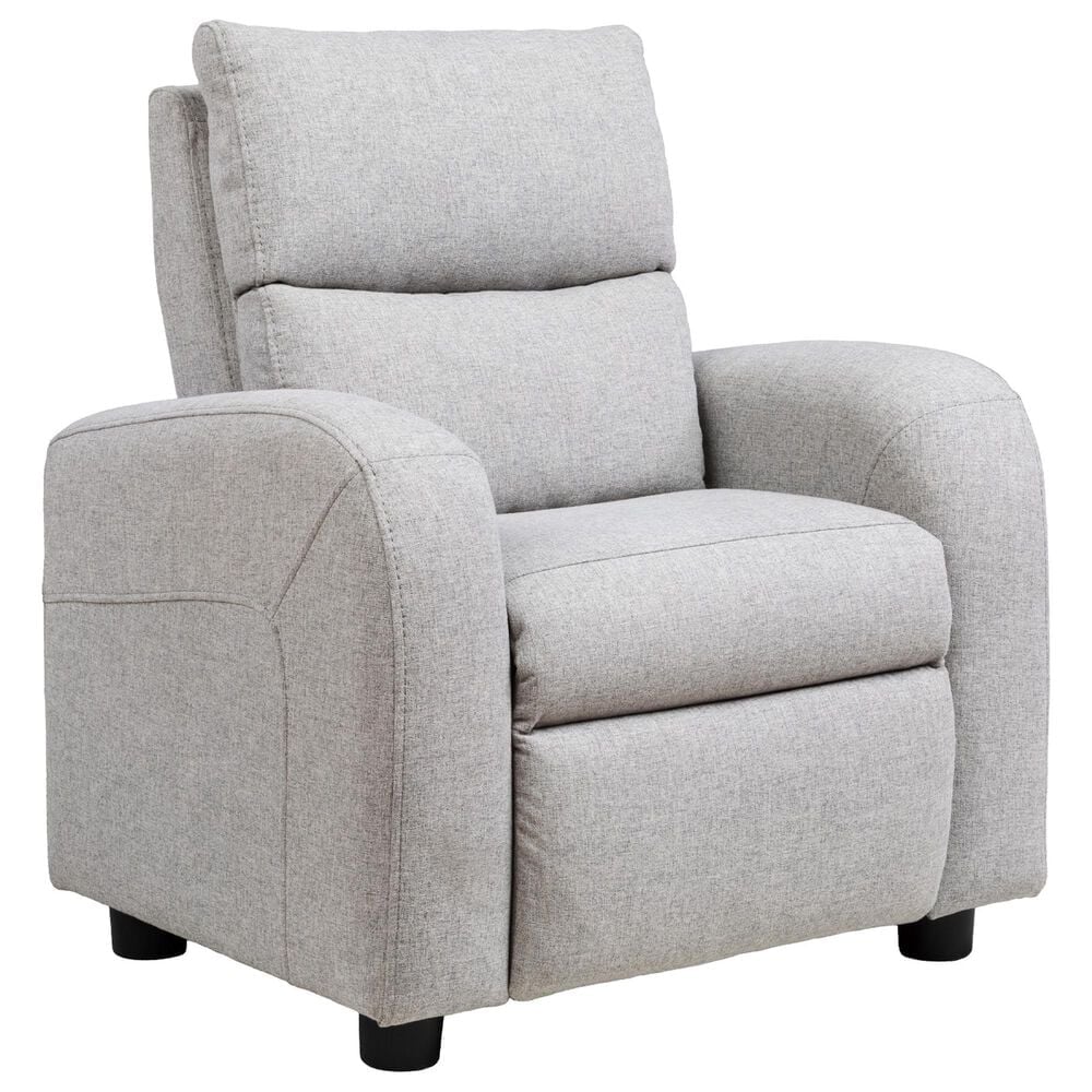 Eastern Shore Jordan Kids Push Back Recliner in Fog, , large
