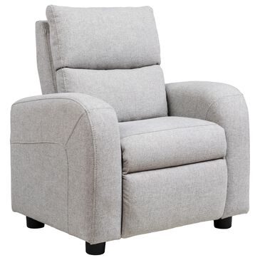 Eastern Shore Jordan Kids Push Back Recliner in Fog, , large