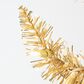The Gerson Company 7.5" Pre-Lit Tuscany Tinsel Christmas Tree in Gold, , large