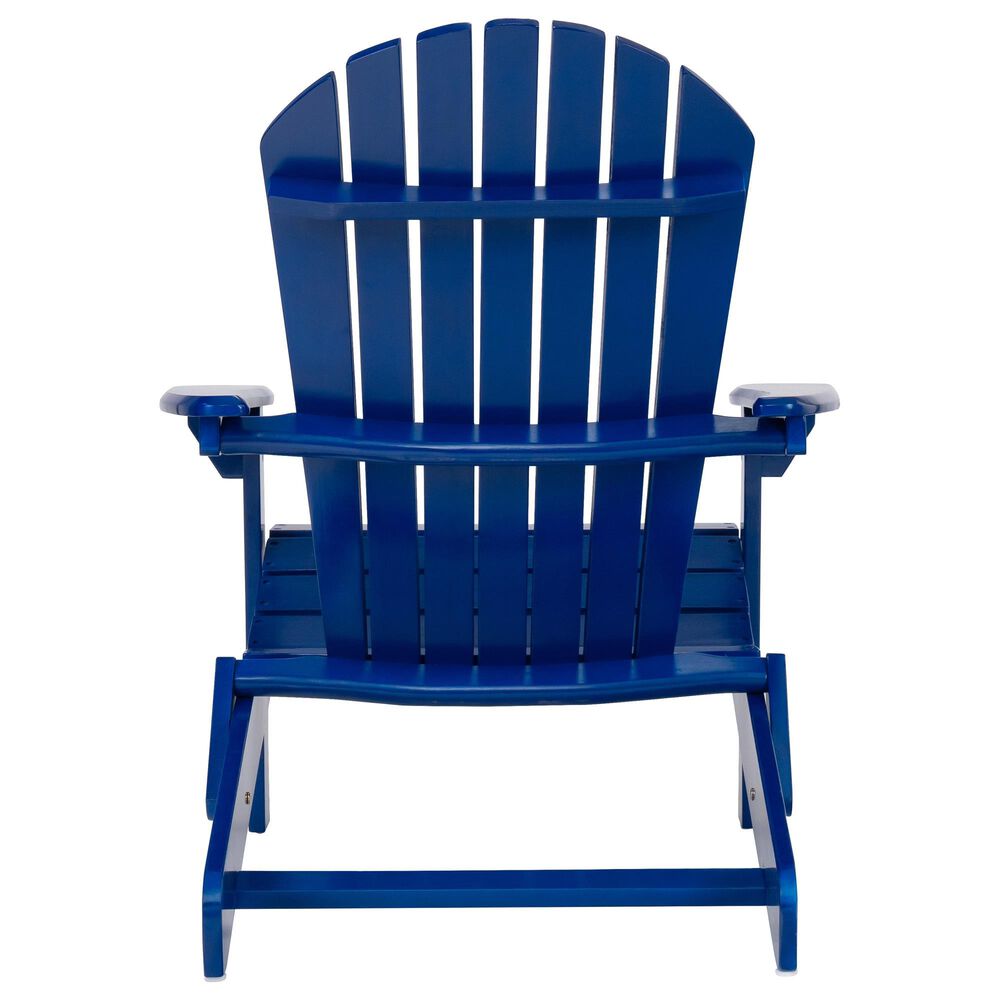 Hearth and Haven Malibu Outdoor Folding Adirondack Chair in Blue, , large