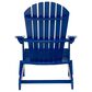 Hearth and Haven Malibu Outdoor Folding Adirondack Chair in Blue, , large