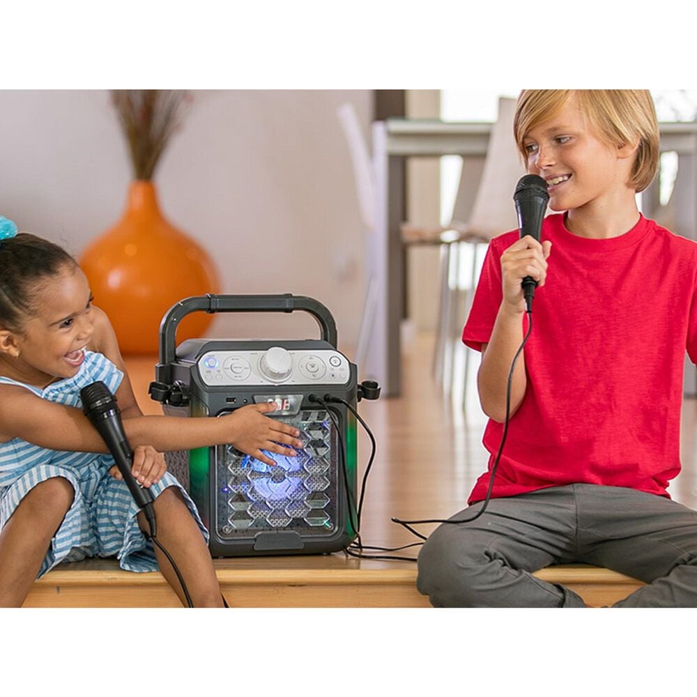 Singing Machine Wired Microphone in Black, , large