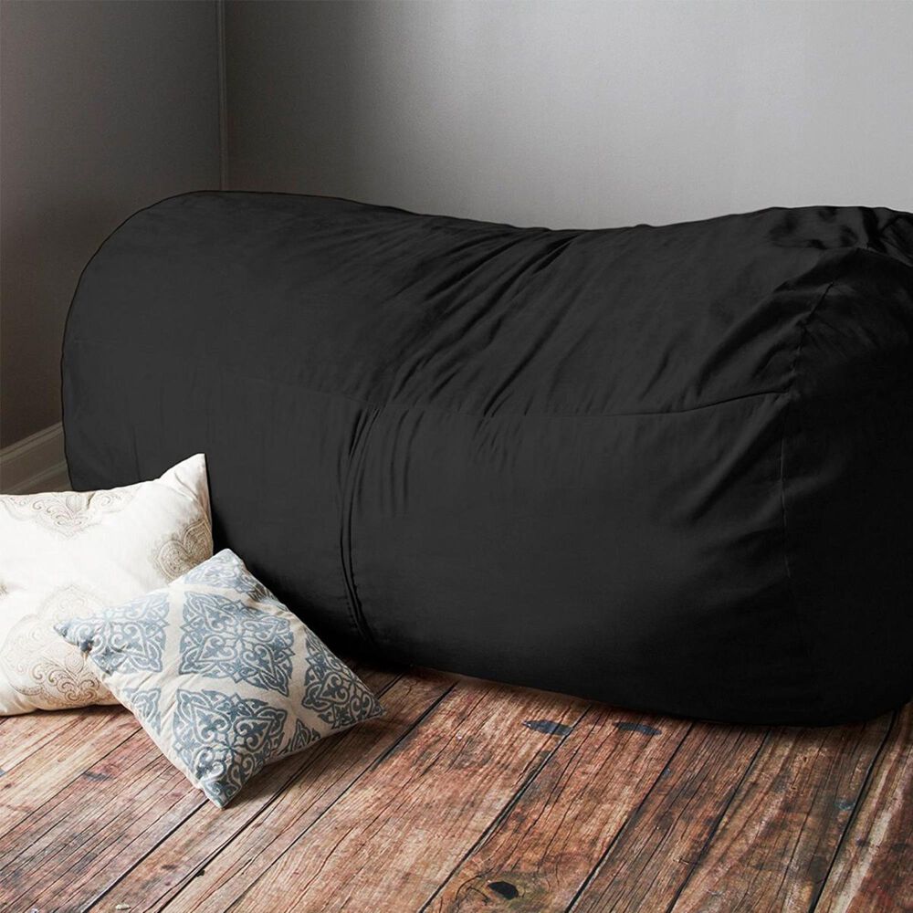 Jaxx 7&#39; Giant Bean Bag Sofa in Black, , large