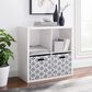 Linon Home Decor Galli 4-Shelf Bookcase in White, , large