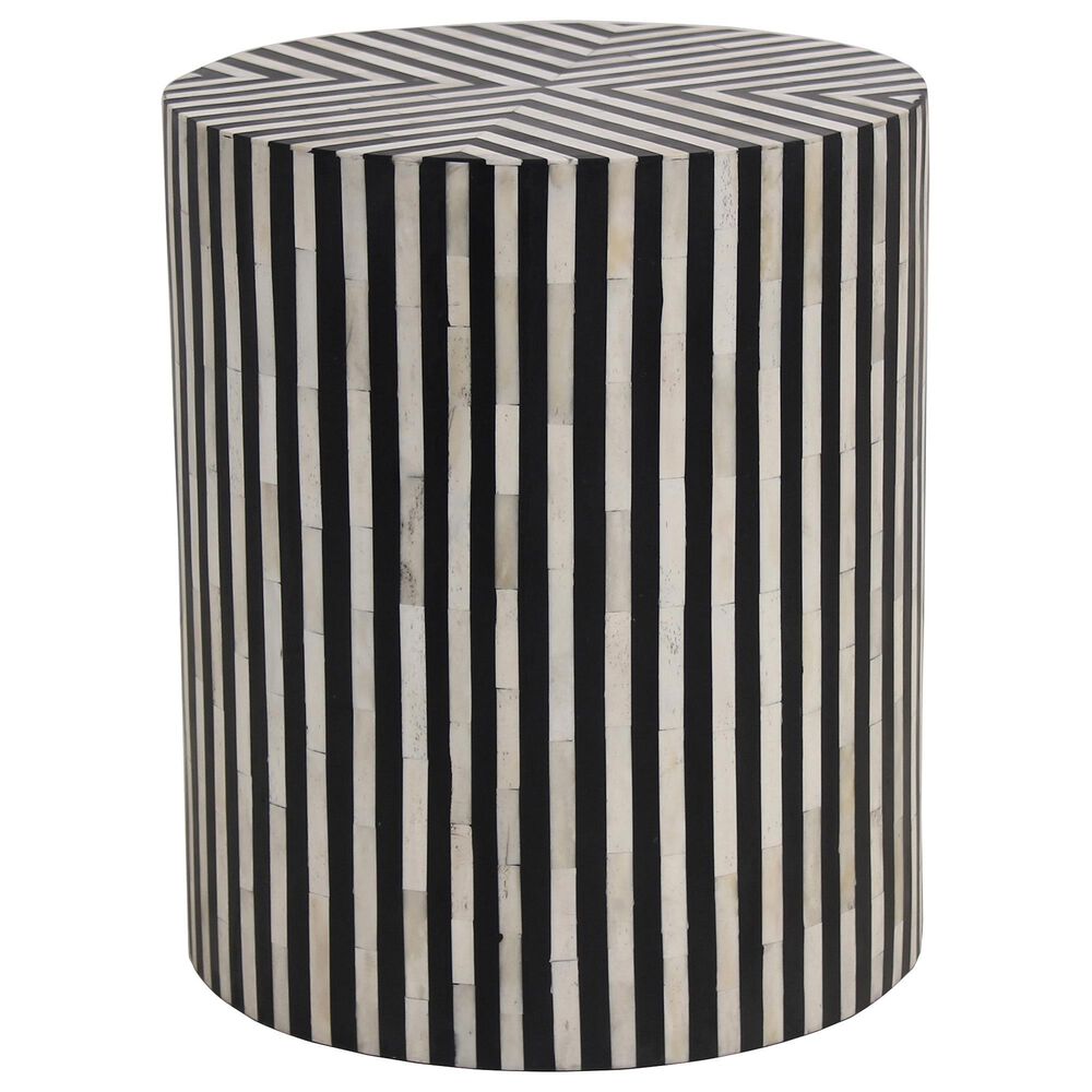 Moe"s Home Collection Chameau Side Table in Black and White, , large