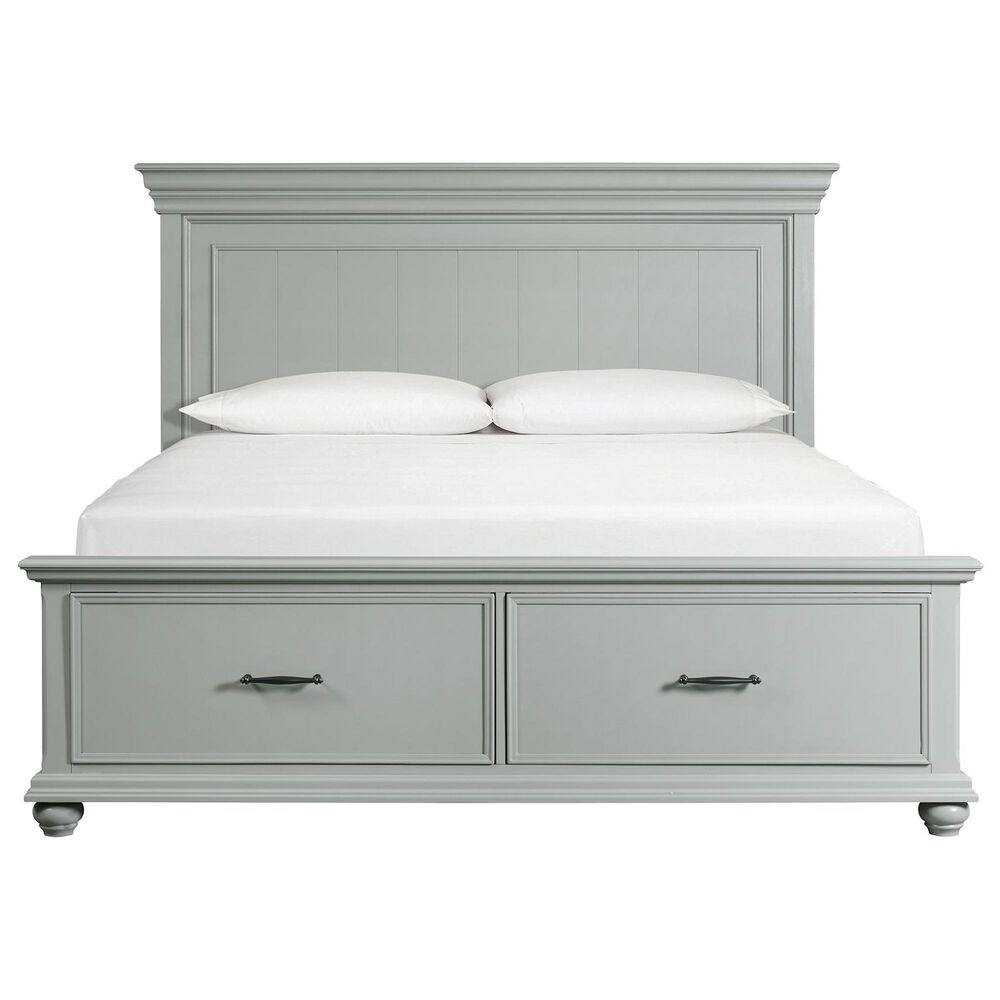 Mayberry Hill Slater King Storage Bed with Dresser, Chest, and Two Nightstands in Gray, , large