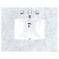 James Martin Vanities Brittany 36" Single Bathroom Vanity in Black Onyx with 3 cm Carrara White Marble Top and Rectangle Sink, , large