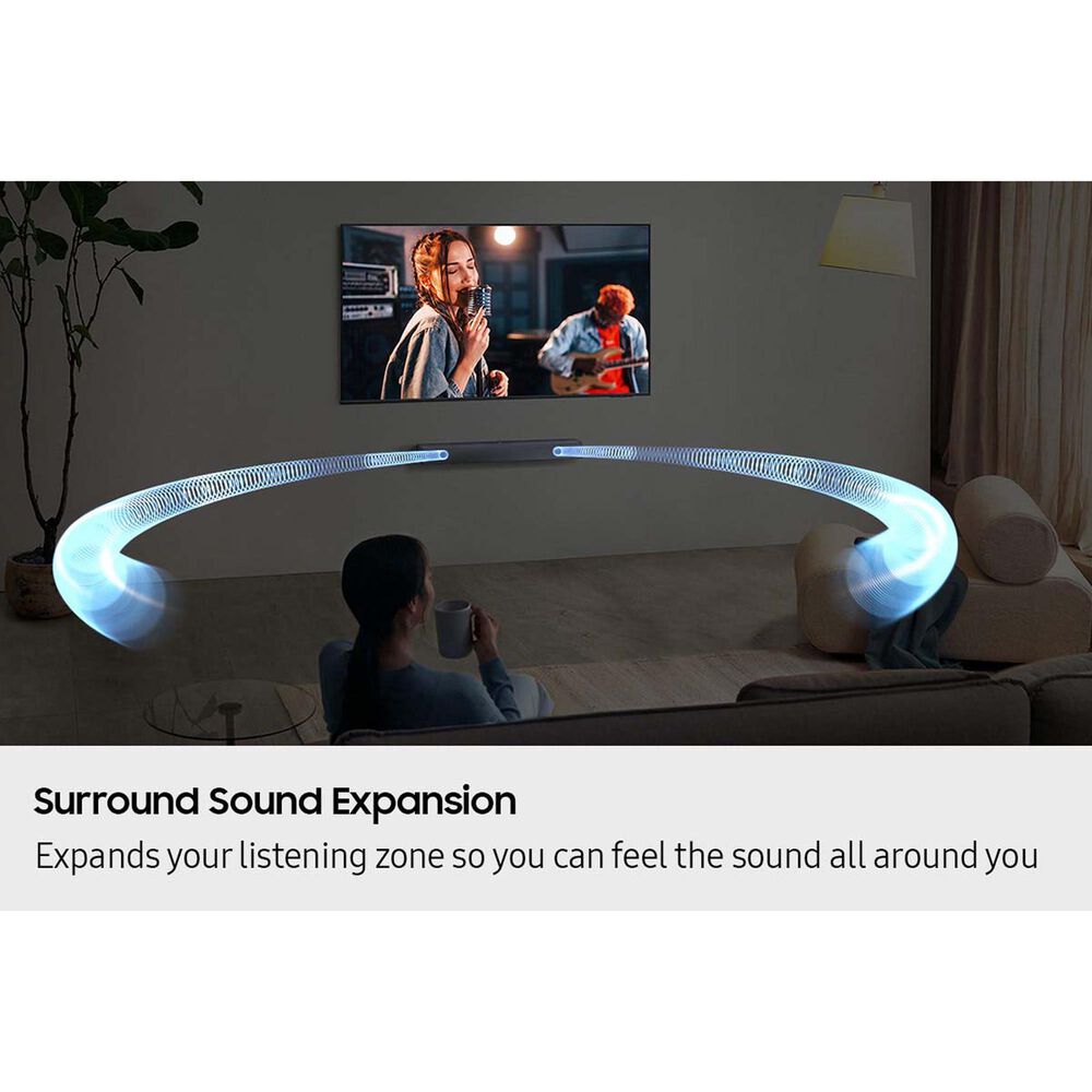 Samsung B-Series 2.0 Channel All-In-One Soundbar with Built-In Woofer in Titan Black, , large