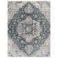 Surya Cardiff CDF-2307 Deep Teal, Blue, Light Gray, Medium Gray, Charcoal and Camel 5" x 7"5" Area Rug, , large
