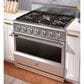 Hestan 36" 5-Burner Dual Fuel Range in Stainless Steel, , large