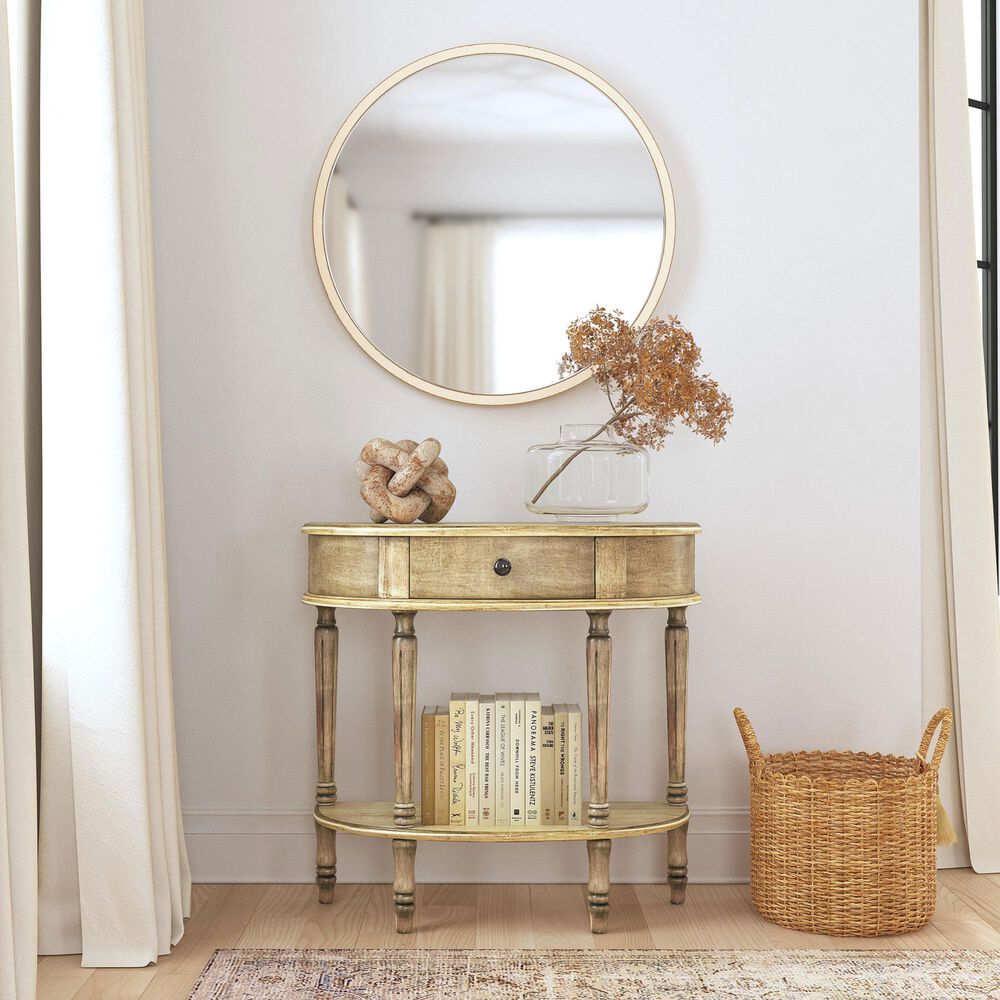 Butler Mozart Console Table in Antique Beige, , large