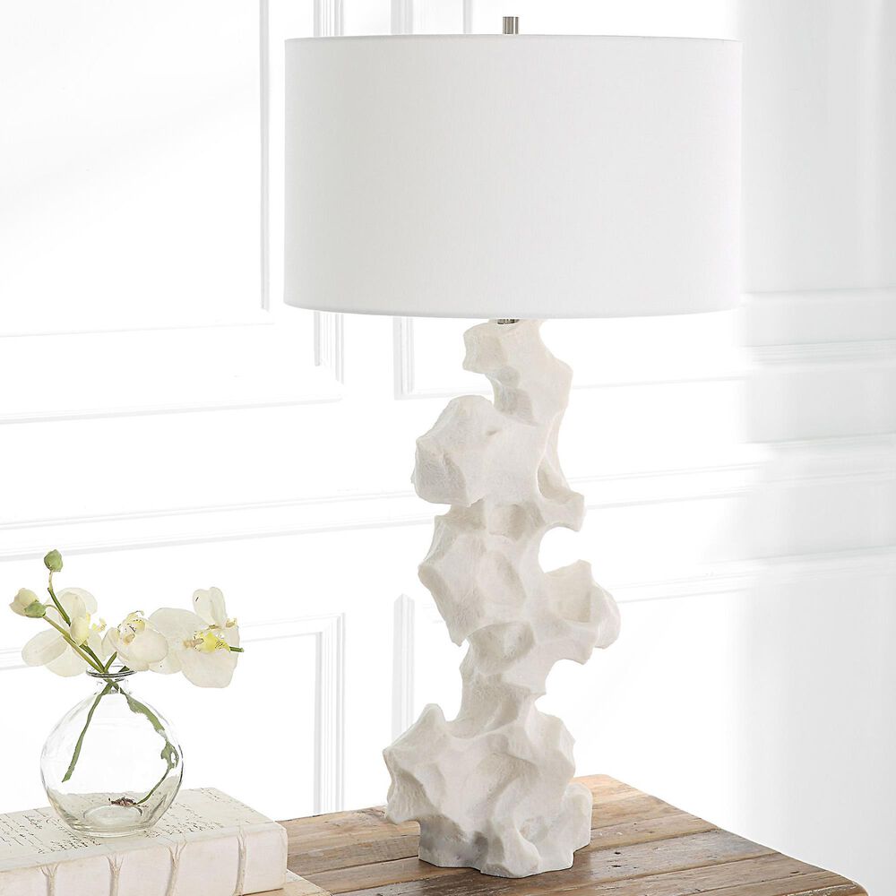 Uttermost Remnant Table Lamp in White, , large