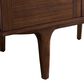 James Martin Vanities Amberly 60" Single Bathroom Vanity in Mid-Century Walnut with Single Hole 3 cm White Zeus Quartz Top and Rectangular Sink, , large