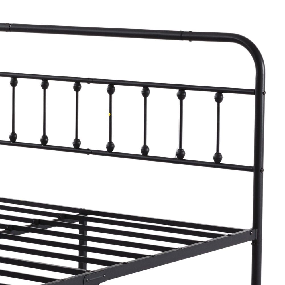 HOMLUX Full Metal Bed Frame in Black, , large