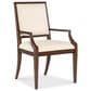 Hooker Furniture Archives Arm Chair with Curate Wheat Upholstered in Classic Walnut, , large
