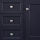 James Martin Vanities Brittany 30" Single Bathroom Vanity in Victory Blue with 3 cm Ethereal Noctis Top and Rectangle Sink, , large