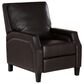Linon Home Decor Portico Push Back Recliner in Chocolate, , large