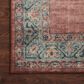 Loloi Heidi 2" x 5" Spice and Aqua Area Rug, , large