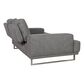 Lily and Lee Furniture Russo Loveseat with Adjustable Depth Backrest in Space Grey, , large