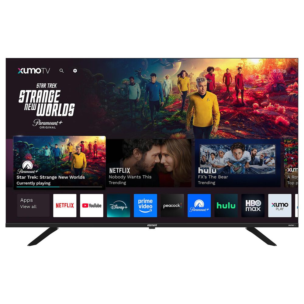 Element 55" Class Revolution Series 4K UHD HDR Frameless - Smart Xumo TV with 2.0 Soundbar in Black, , large