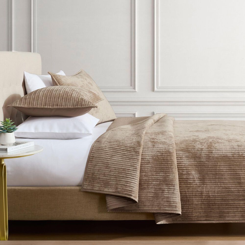 Hallmart Collectibles Reese 3-Piece King Coverlet Set in Taupe, , large