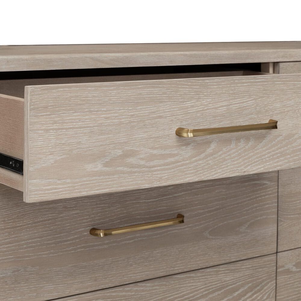 Urban Home Gardenia 6-Drawer Oak Wood Dresser in Chai, , large