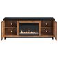 Legends Home Graceland 69" Fireplace Console with Fireplace Insert in Bourbon and Black, , large